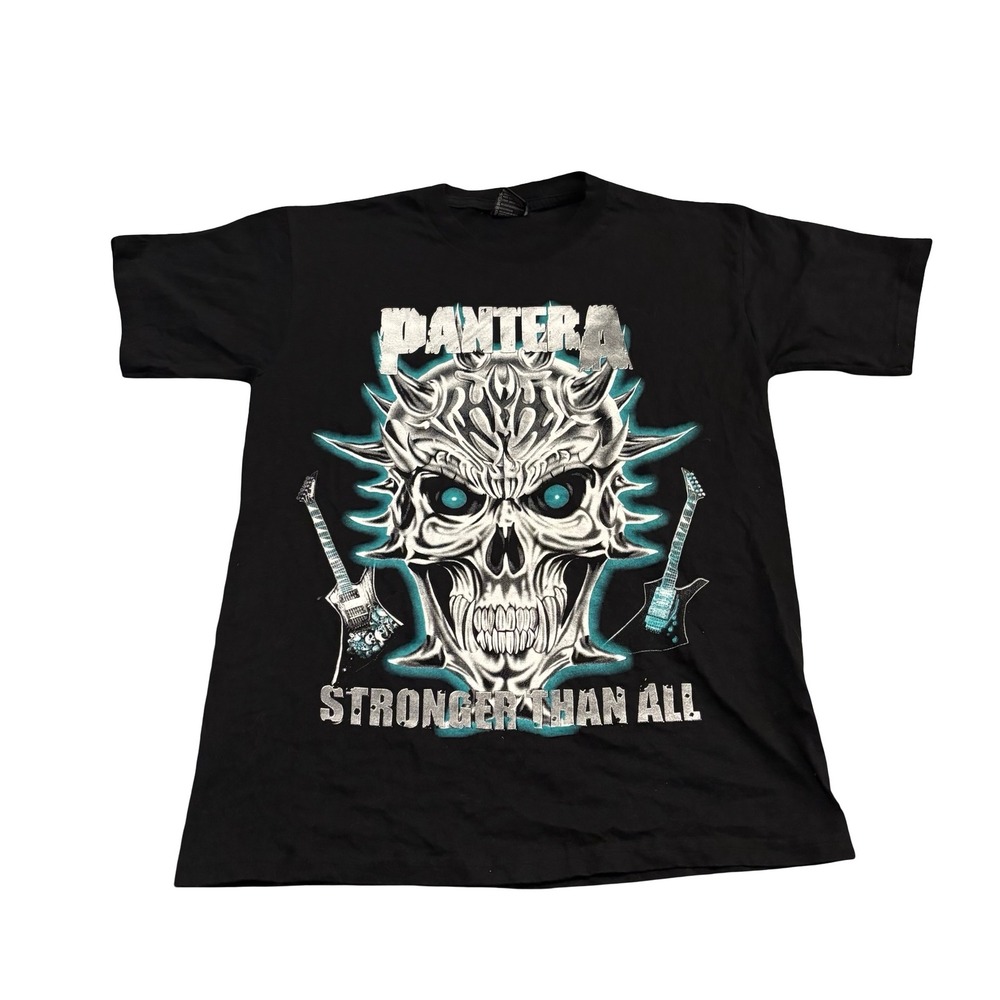 Pantera Stronger Than All Skull Graphic T-Shirt Black Mens Large Spirit of Rock